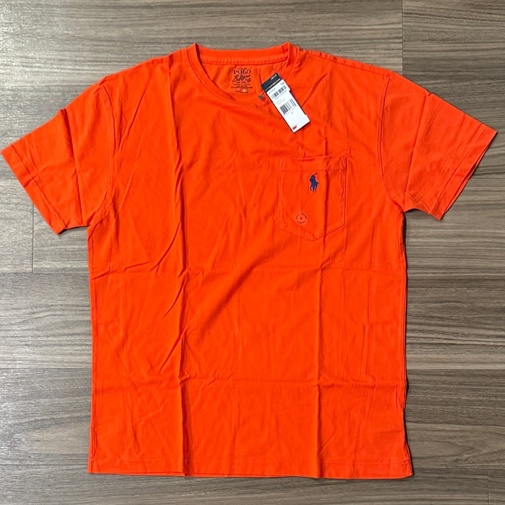 Polo by Ralph Lauren Men's Bright Orange Tee